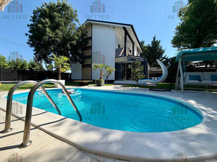 Casă premium P+1E+M cu piscină, bar și curte spectaculoasă | 648 mp tere Berceni - 4