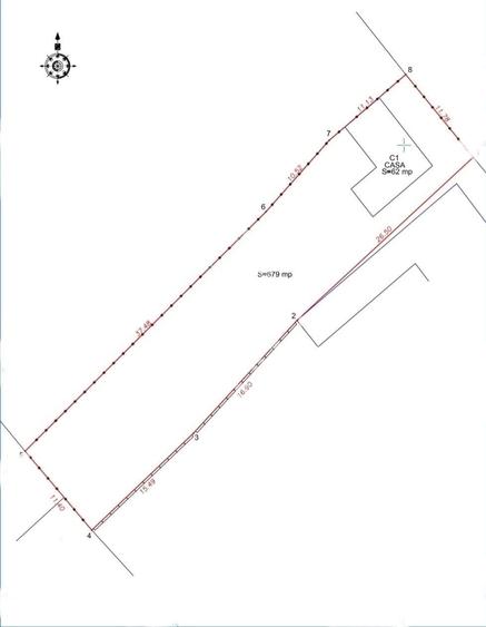 Teren intravilan 679 mp si casa demolabila, zona Crisan - 4