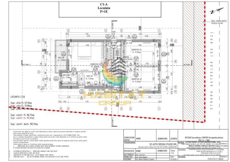 Casă individuală cu 5 camere cu Canalizare în Central