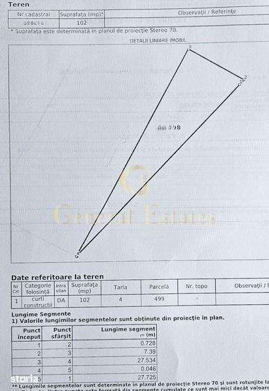 Teren de 633 mp, în Moara de Vânt