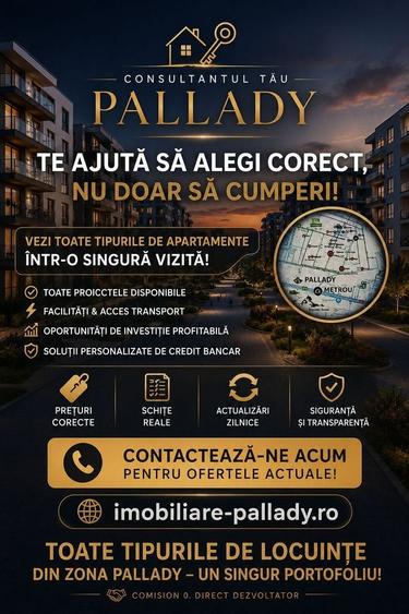 Apartament cu 2 camere semidecomandat în Theodor Pallady
