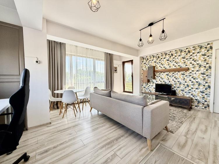 Apartament cu 2 camere semidecomandat, mobilat în Jiului