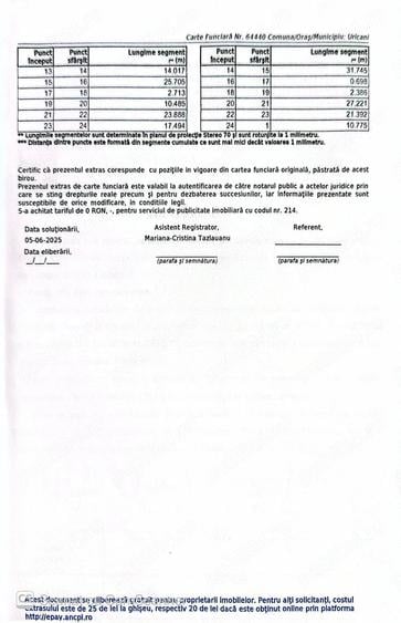 Teren de 8446 mp, în Uric