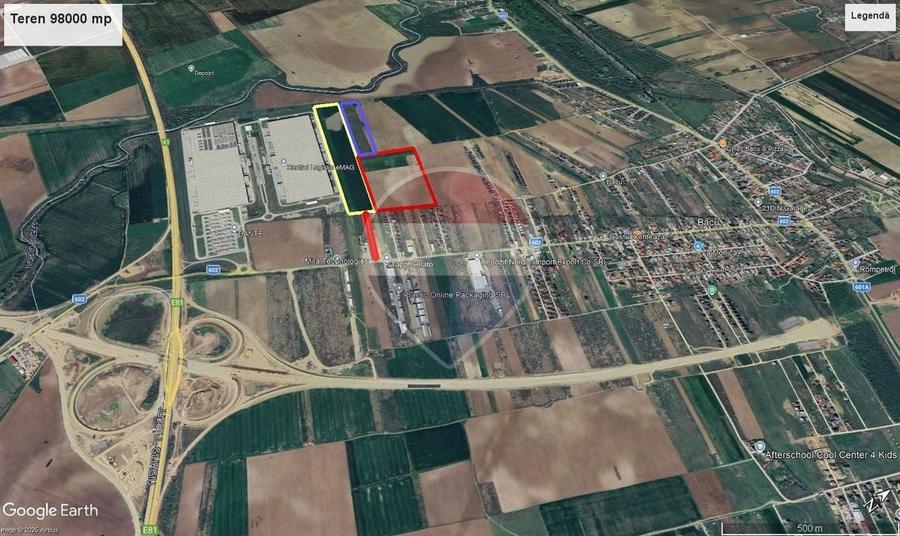Teren Construcții intravilan de 98709 mp, în Bâcu