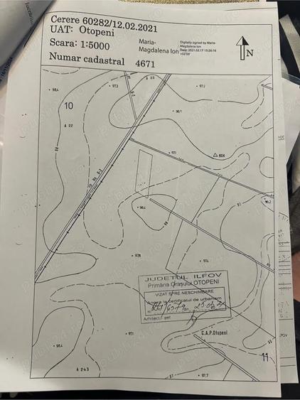 Teren de 8550 mp, în Odăi