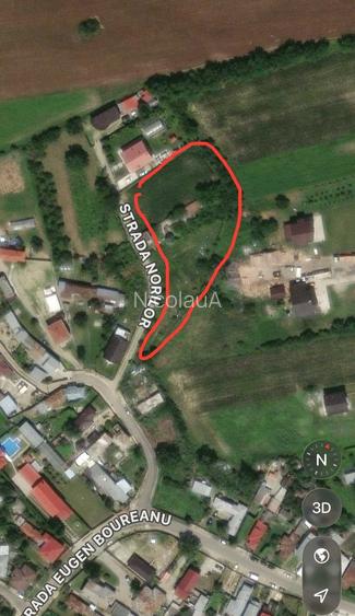 Teren 1.300 mp Palanca imprejmuit si amenajat, pomi fructiferi, utilitati
