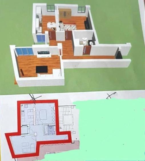 Direct proprietar - Apartament 2 camere , zona Piata noua , etaj 2 , nou , modern in bloc nou - 2