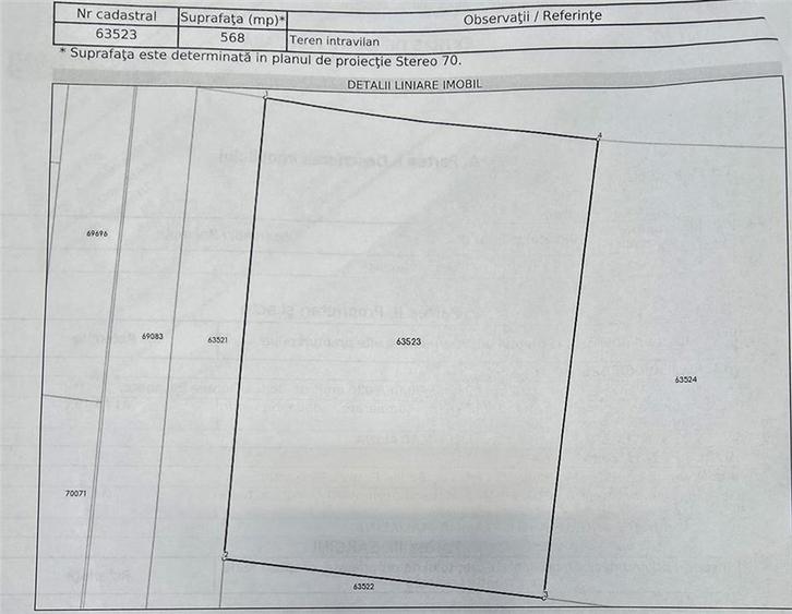Teren Construcții intravilan de 568 mp, în Cihei