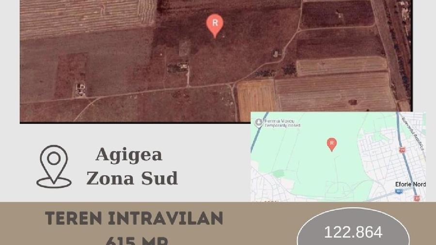 Teren Construcții intravilan de 615 mp, în Agigea