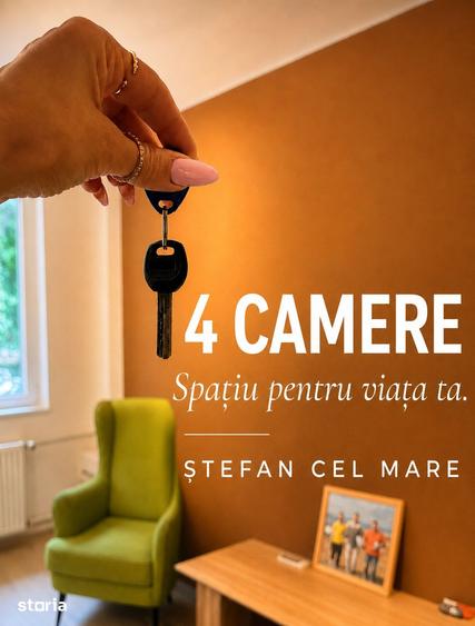 4 camere de vanzare | 550 m metrou Obor | Etaj 1 | Zona linistita - 1