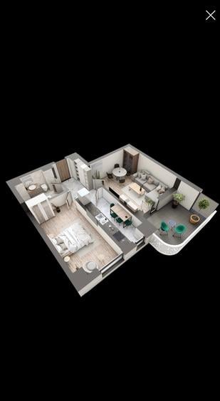 Apartament cu 2 camere decomandat în Galata