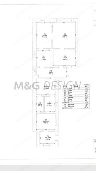 Apartament cu 3 camere în Cetății