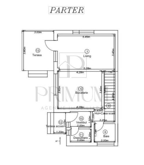 Duplex cu 4 camere cu Canalizare în Giroc