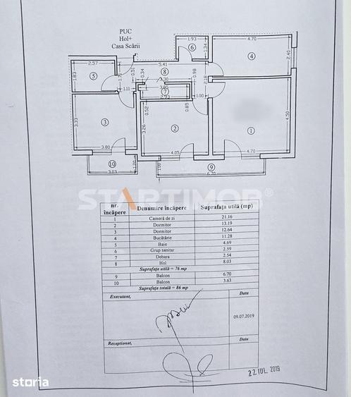 Apartament cu 3 camere decomandat în Tractorul