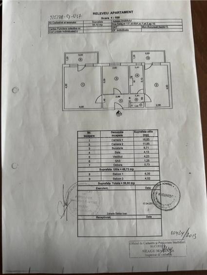 Apartament cu 2 camere decomandat, mobilat în Rahova
