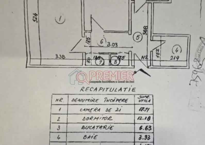 Apartament cu 2 camere decomandat în Măgurele