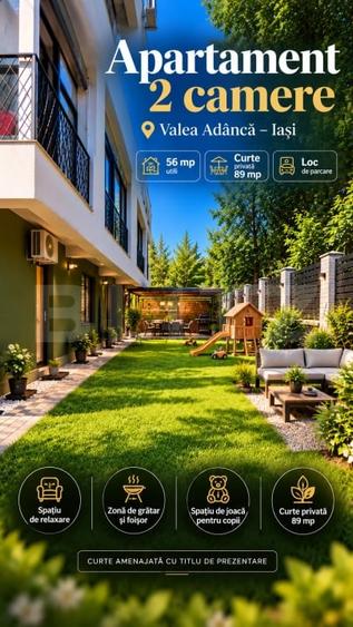 Apartament cu 2 camere semidecomandat în Valea Adâncă