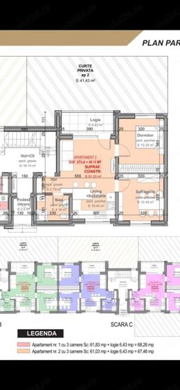 Apartament cu 3 camere decomandat în Exterior Vest