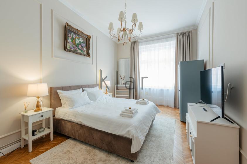 Apartament cu 2 camere decomandat, mobilat în Central