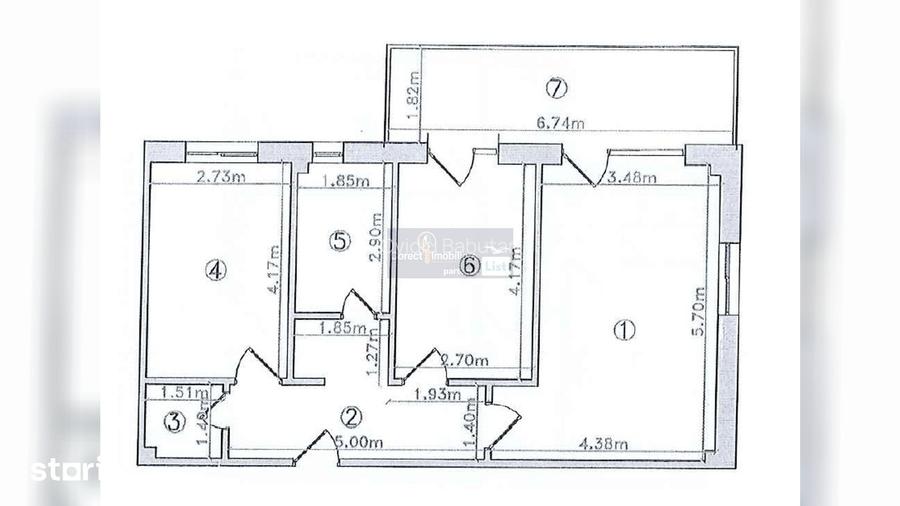 Apartament 3 camere | Zona Panoramic | 60.4 mp | Bloc nou | Parcare |