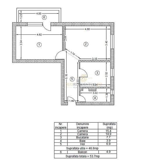 Apartament 2 camere de vanzare, zona parc Tineretului, metrou Sudului - 4