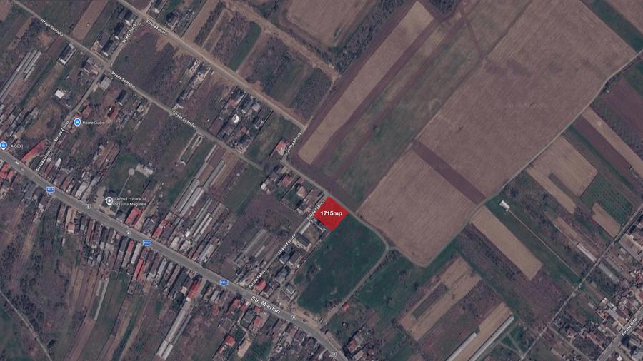 Teren Construcții intravilan de 1715 mp, în Alunișu