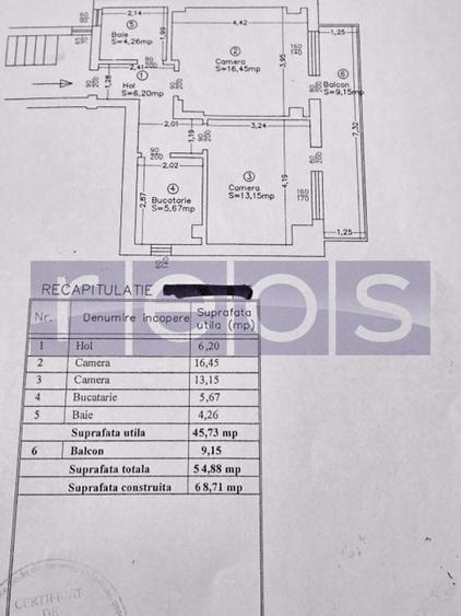 Apartament cu 2 camere decomandat în Bucureștii Noi