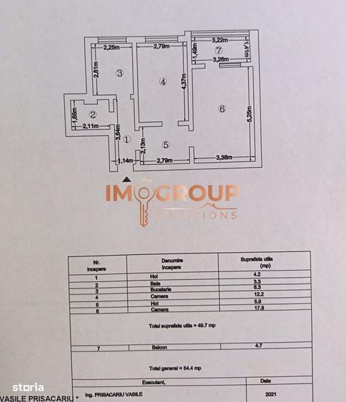Apartament cu 2 camere decomandat în Alexandru cel Bun