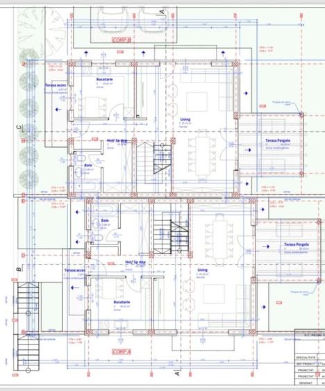 Duplex cu 6 camere cu Canalizare în Tăuți