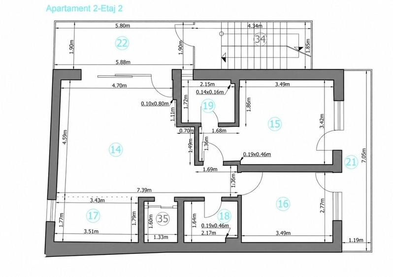 Apartament cu 3 camere în Floreasca
