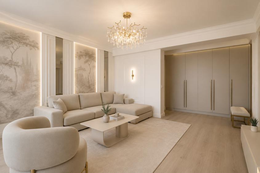 Apartament cu 2 camere semidecomandat în Pipera