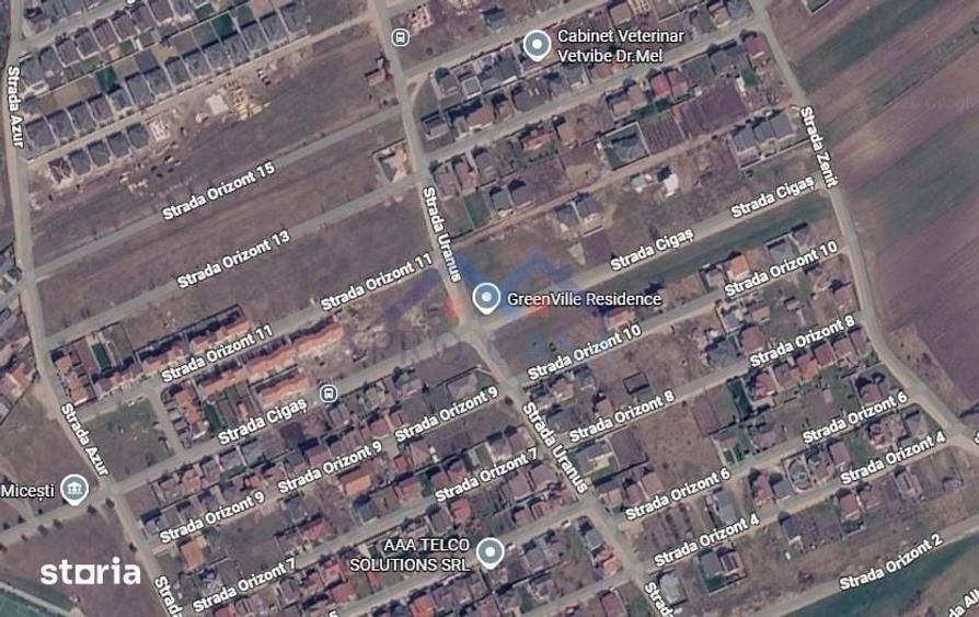 Teren construibil, 389 mp., Orizont, central cu toate utilitatile - 1
