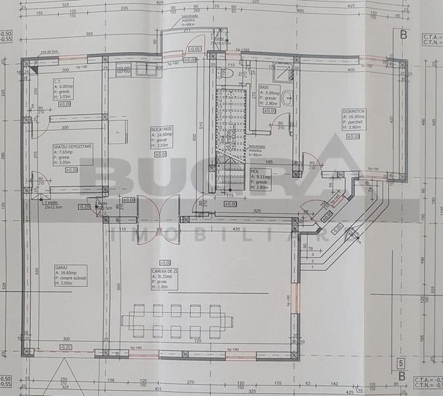 Casă individuală cu 4 camere cu Canalizare în Gilău