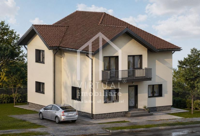 Casă individuală cu 4 camere cu Canalizare în Cristian
