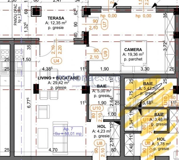 Apartament cu 2 camere semidecomandat în Iris