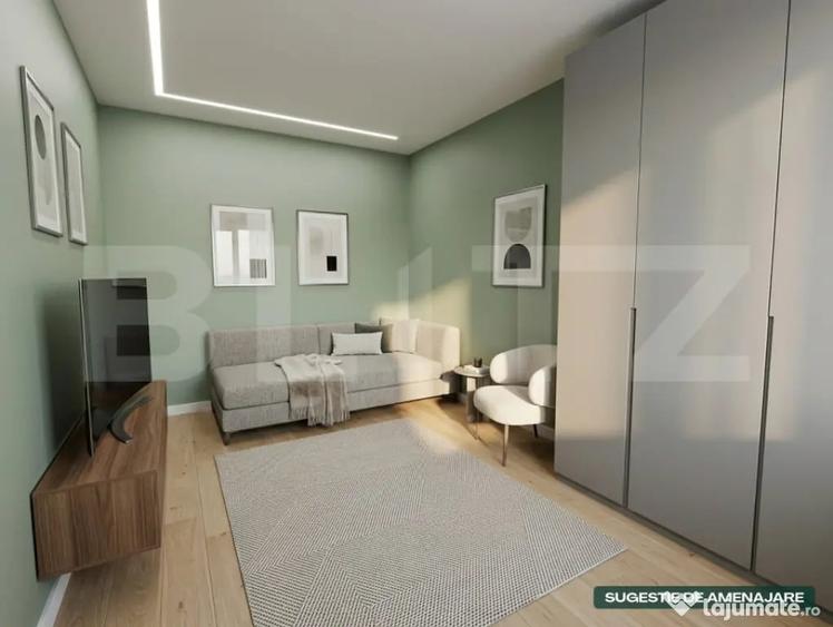 Apartament cu 3 camere semidecomandat în Central