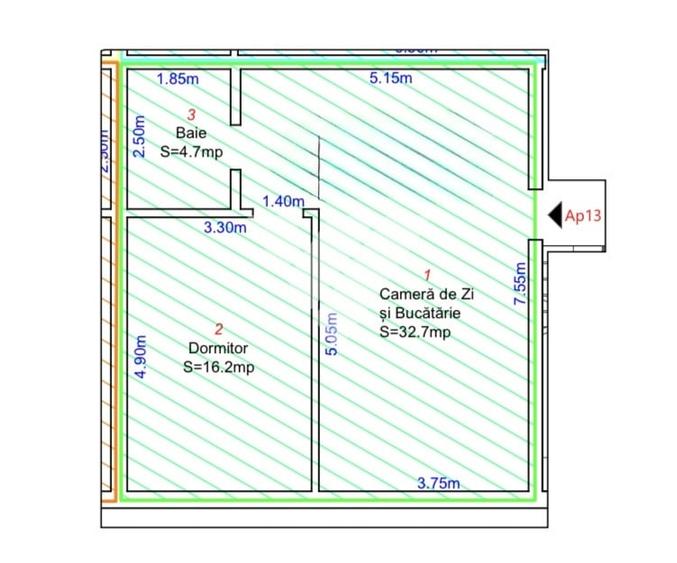 Apartament intabulat 2 camere 54 mp LA CHEIE in Selimbar Sibiu - 2