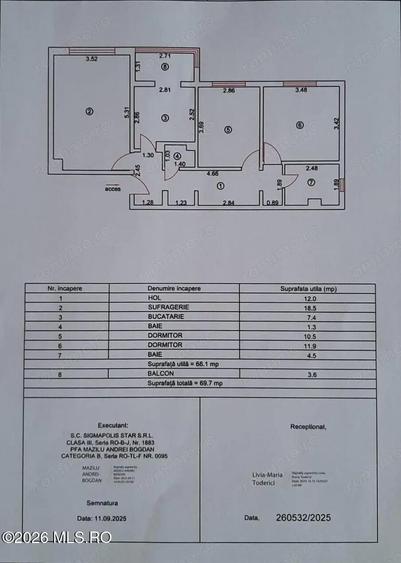Apartament 3 camere Inel 2 - 4