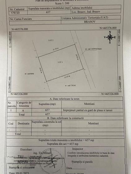 Teren intravilan 657 mp in Brasov, str Aron Pumnu - 5