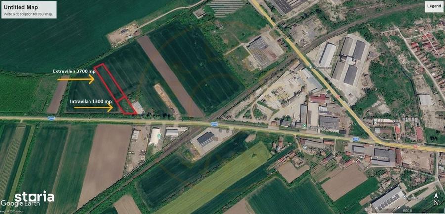 Teren Intravilan 1300 mp / Extravilan 3.700 mp/ DJ 196B Carei (DN 1F) - 10