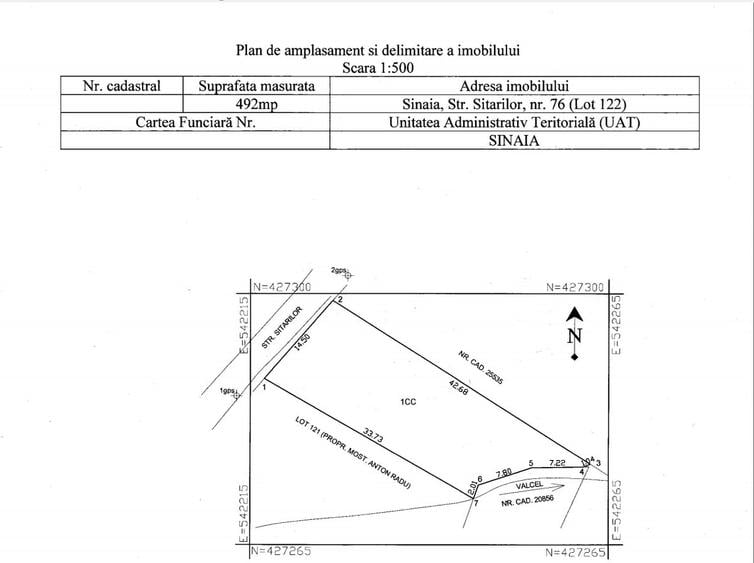Sinaia, vand 492 mp in cartierul Tirul cu Porumbei, proprietar - 2