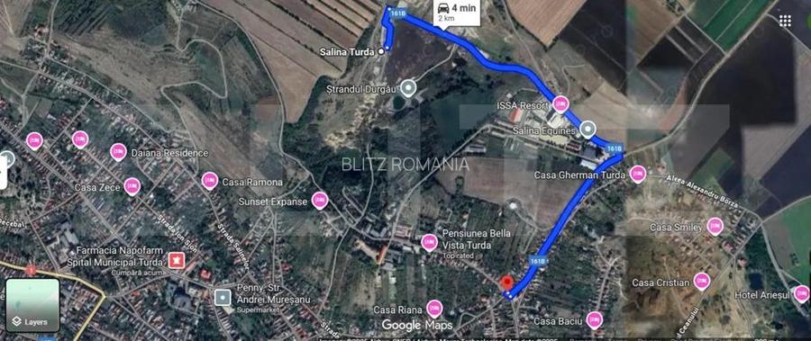 Investitie ! Mini complex turistic 5 unitati , teren 1600 mp, Salina Turda !