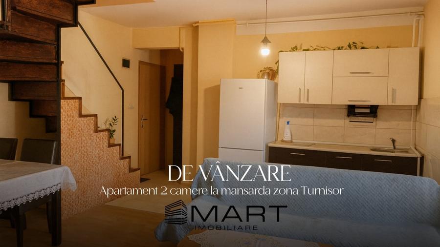 Apartament 2 camere 57mp la mansarda, Turnisor - 1