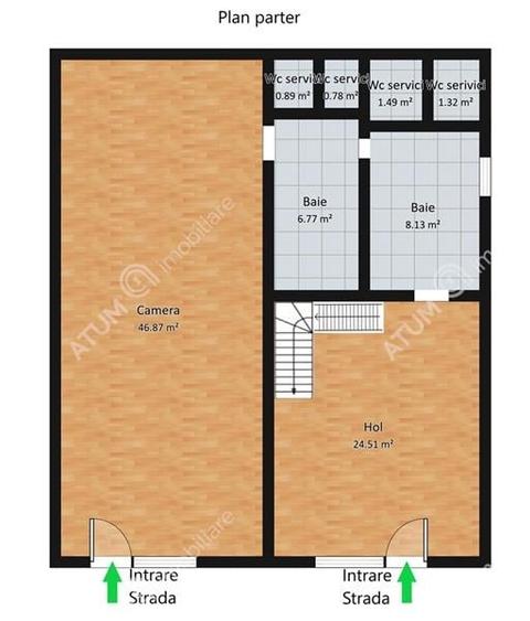 Spatiu birouri de 200 mp utili pe Parter si Etaj zona Gusterita Sibiu - 4