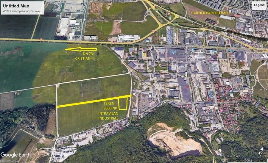 Teren intravilan industrial zona Cucului- Bazaltului Brintex  Metchim - 2