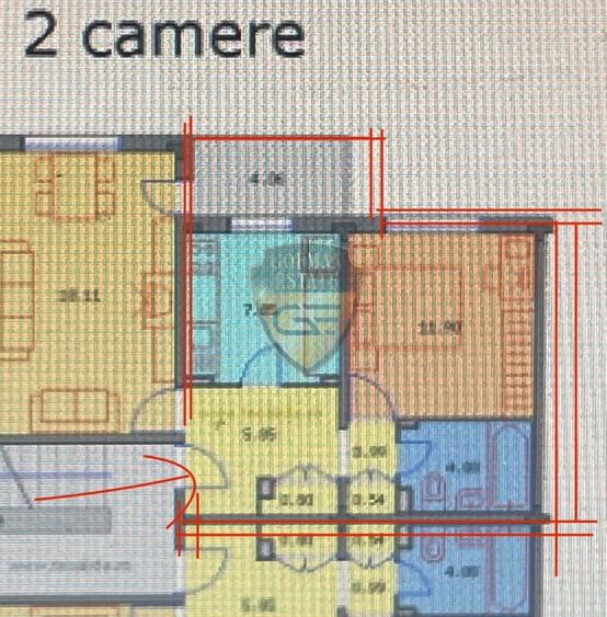 2 c Tomis III 51.39 mp et 4/4 renovat termopane balcon inchis centrala gaze A/C - 22