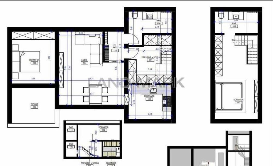 COMISION 0% Apartament premium, mobilat 3 camere 2 bai Dumbravita Kauf - 5