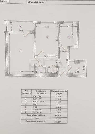Apartament cu 2 camere la 500 de metri de statia de metrou Piata Muncii - 12