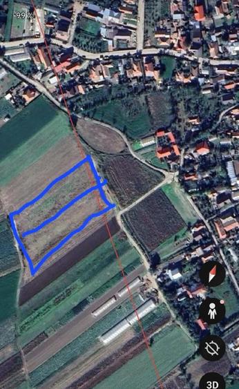 Teren de 2027 mp, în Potoceni