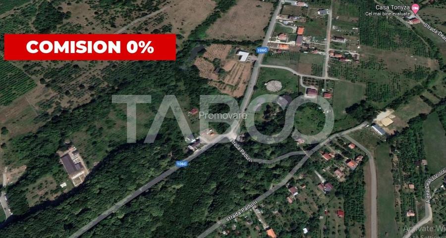 Investitie imobiliara Teren 14100 mp cu PUZ si PUD aprobat in Cisnadie